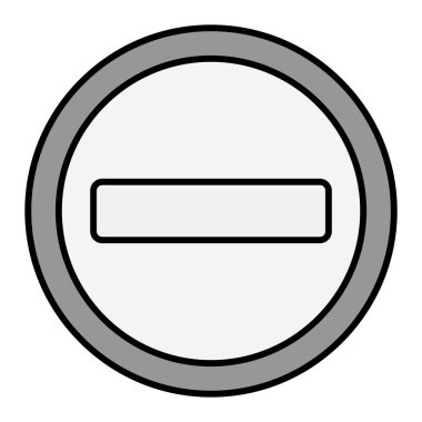 Giriş işareti yok. Web simgesi basit illüstrasyon