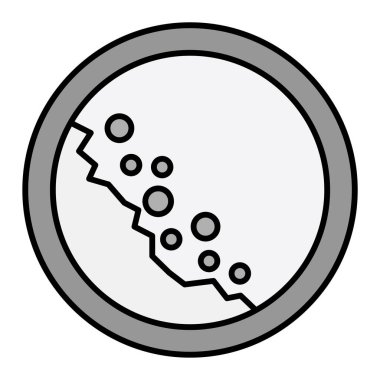 Düşen Kayalar İşaretinin vektör çizimi