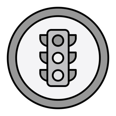 Uzun gölge ile vektör düz simgesi