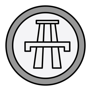 Otoyol simgesinin vektör illüstrasyonu