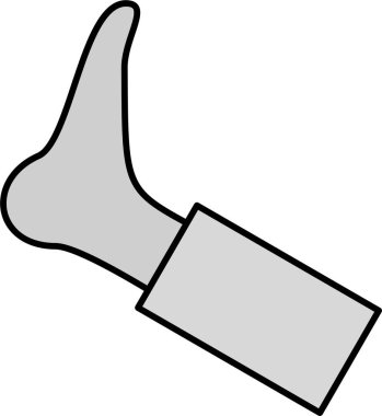 Vur. Web simgesi basit illüstrasyon