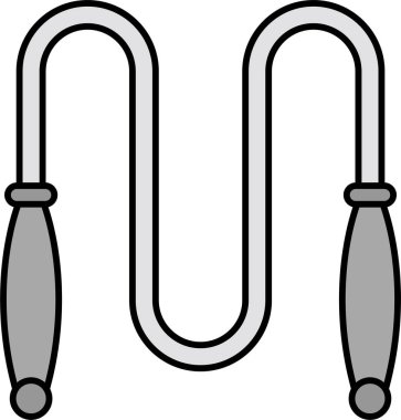 İpi atla. Web simgesi basit tasarım