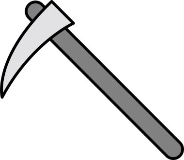 Tırpan. Web simgesi basit illüstrasyon