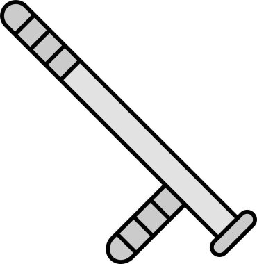 Baton. Web simgesi basit illüstrasyon