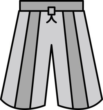 Hakama. Web simgesi basit illüstrasyon 