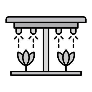 Sulama. Web simgesi basit illüstrasyon