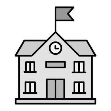 okul simgesi vektör illüstrasyonu