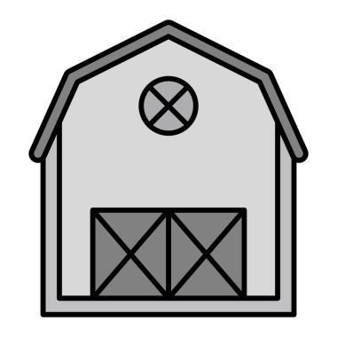 ahır modern simge vektör illüstrasyonu