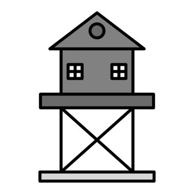 Watch Tower icon vector illustration design 