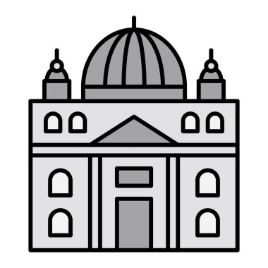 Vatikan. Web simgesi vektör illüstrasyonu 