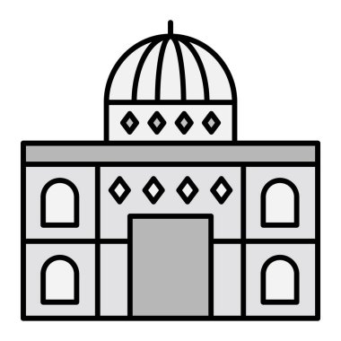 Dome Rock icon. outline illustration