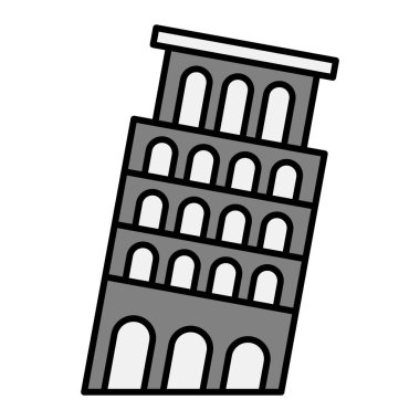 pisa katedral vektör illüstrasyonu