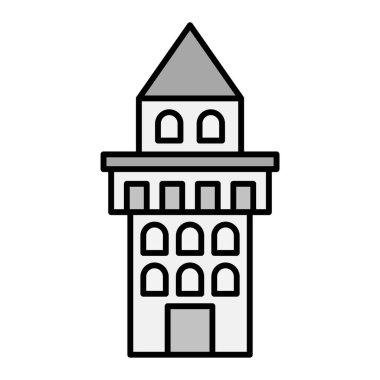 Giralda. Web simgesi basit illüstrasyon 