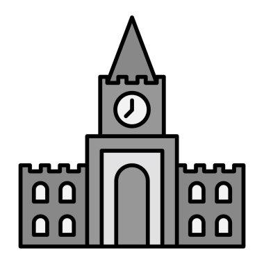 Kremlin. Web simgesi basit illüstrasyon