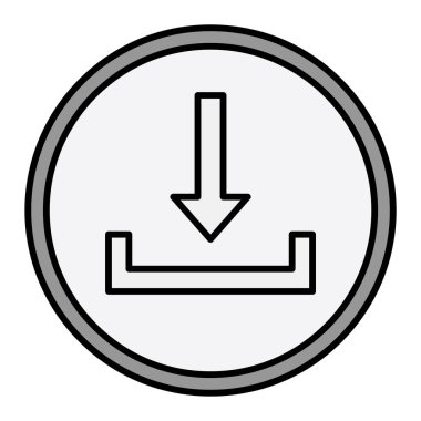 Simge indir, vektör illüstrasyonu