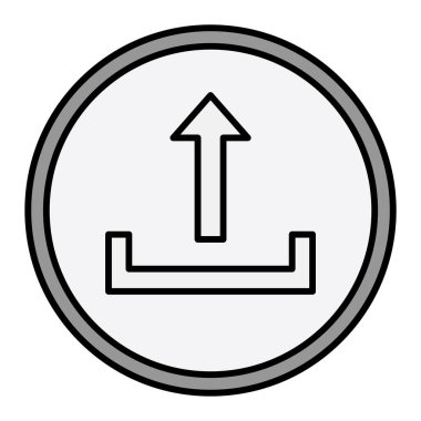 Modern simge vektör illüstrasyonunu yükle