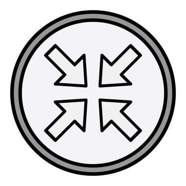 Modern simge vektör illüstrasyonunu küçült