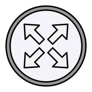 Modern simge vektör illüstrasyonunu genişlet