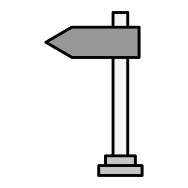 İmza Tablosu Sol modern simge vektör çizimi