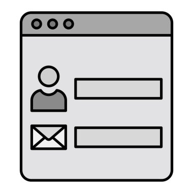 Kişi Biçimi Modern simge vektör çizimi