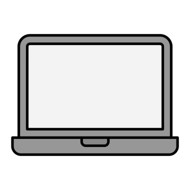 laptop modern simge vektör illüstrasyonu