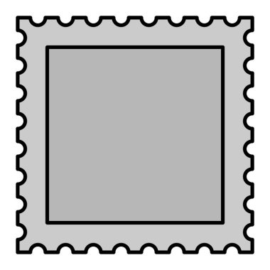 Damga modern simge vektör illüstrasyonunu gönder