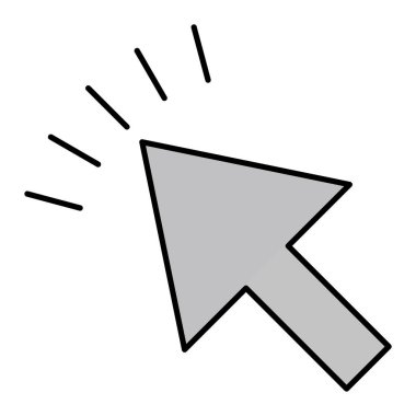 Modern simge vektör illüstrasyonuna tıklayın