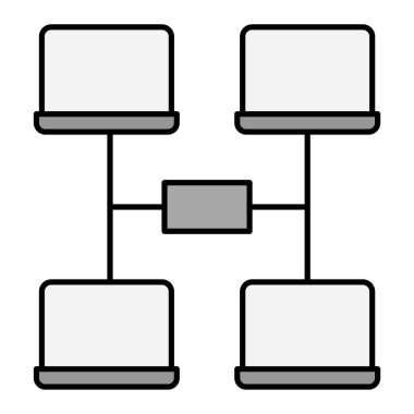 Modern simge vektör illüstrasyonu ağ oluşturuluyor