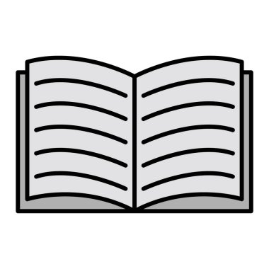 kitap simgesi vektör illüstrasyonu