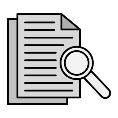 Arama simgesi vektör illüstrasyonu