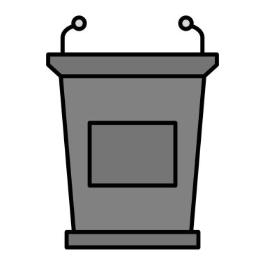 Bir Lectern simgesinin vektör illüstrasyonu