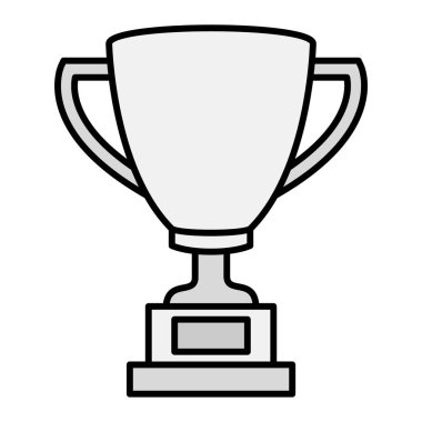 Kupa ikonu. Beyaz arkaplanda izole edilmiş web tasarımı için kupa vektör sembolü