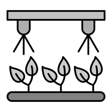 Sulama Sistemi vektör çizimi. izole edilmiş sınır