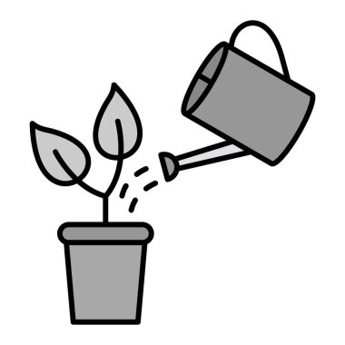 Bitki sulama vektör illüstrasyon tasarımı