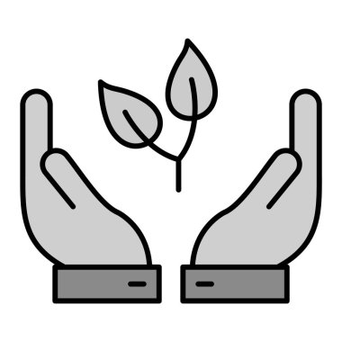 bitki simgesi vektör illüstrasyonu