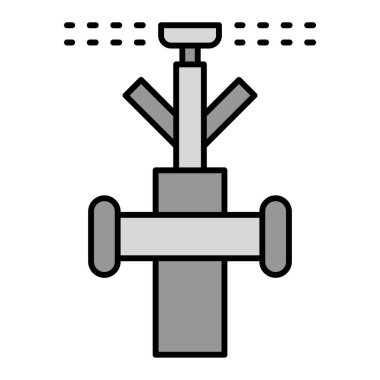 Fıskiye modern simge vektör illüstrasyonu