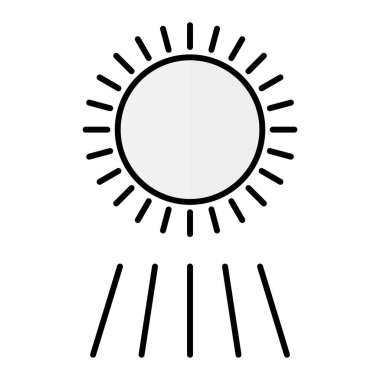 Güneş Simgesi Vektör illüstrasyonu