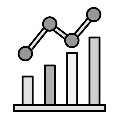 grafik ikonu vektör illüstrasyonu