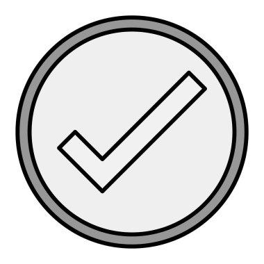 İşaret simgesini işaretle. vektör illüstrasyonu