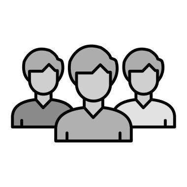 insanlar simge vektör illüstrasyonu