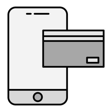 Kredi kartı ikonu vektör illüstrasyonu