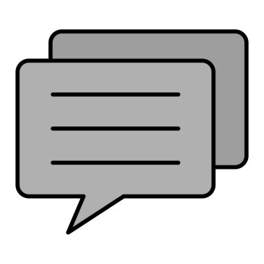 Sohbet mesajı vektör illüstrasyonu