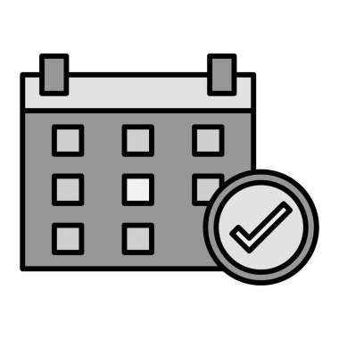 Takvim simgesi vektör illüstrasyonu