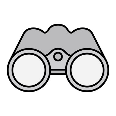 dürbün simgesi. vektör illüstrasyonu