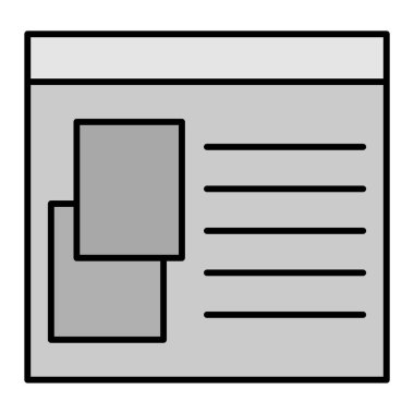 Modern simge vektör illüstrasyonunu şablon