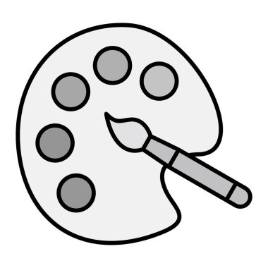 Renk Paleti modern simge vektör çizimi