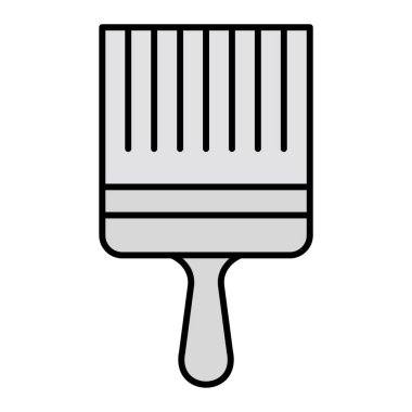 Boya Fırçası Modern ikon vektör çizimi