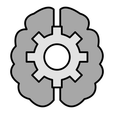 Beyin fırtınası modern ikon vektör çizimi