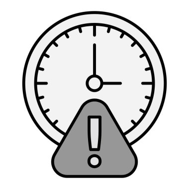 Teslim tarihi. Web simgesi basit illüstrasyon