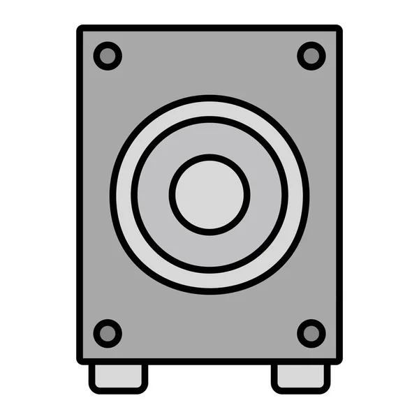 Ilustração Vetorial Ícone Subwoofer —  Vetores de Stock